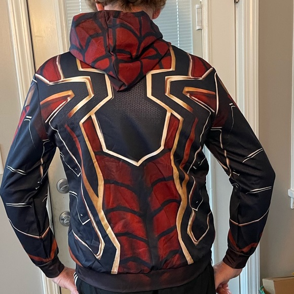 Iron Spiderman pullover jacket hoodie - Picture 5 of 6